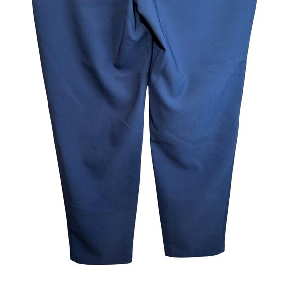 Nine West Straight Ankle Pull On Pants Blue Small Business Career Classic Preppy - Picture 6 of 9